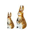 thumbnail image 1 of PAIR METAL RABBITS, 1 of 6