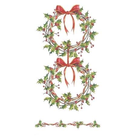 Evergreen Paper Napkin,G,Holly Wreath
