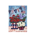 thumbnail image 1 of Evergreen Patriotic Flower Pot Garden Linen Flag 12.5 x 18 Inches Indoor Outdoor Decor, 1 of 8