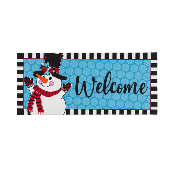 Evergreen Patterned Snowman Sassafras Switch Mat