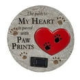 thumbnail image 1 of Evergreen Paved with Paw Prints Solar Garden Stone, 1 of 4