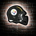 thumbnail image 1 of Pittsburgh Steelers LED Wall Helmet, 1 of 5