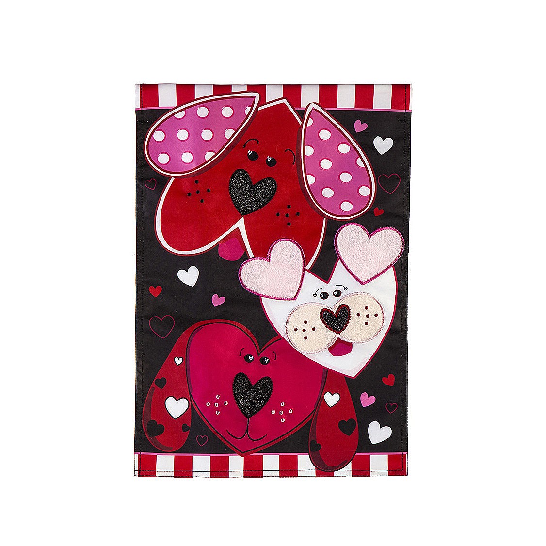 Evergreen Puppy Love Garden Flag - Thumbnail 3