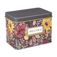 thumbnail image 1 of Evergreen Recipe Tin w/ Recipe Cards and Ceramic Cup, Give Thanks Flowers, 4.68'' x 3.2'' x 3.76'' inches, 1 of 1