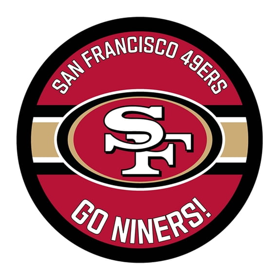 San Francisco 49ers 15" Round LED Lit Wall Sign