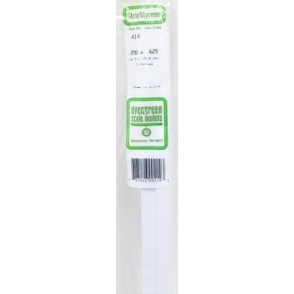 Evergreen Scale Models 24" Strip Pack, .250x.625 (2), EVG414