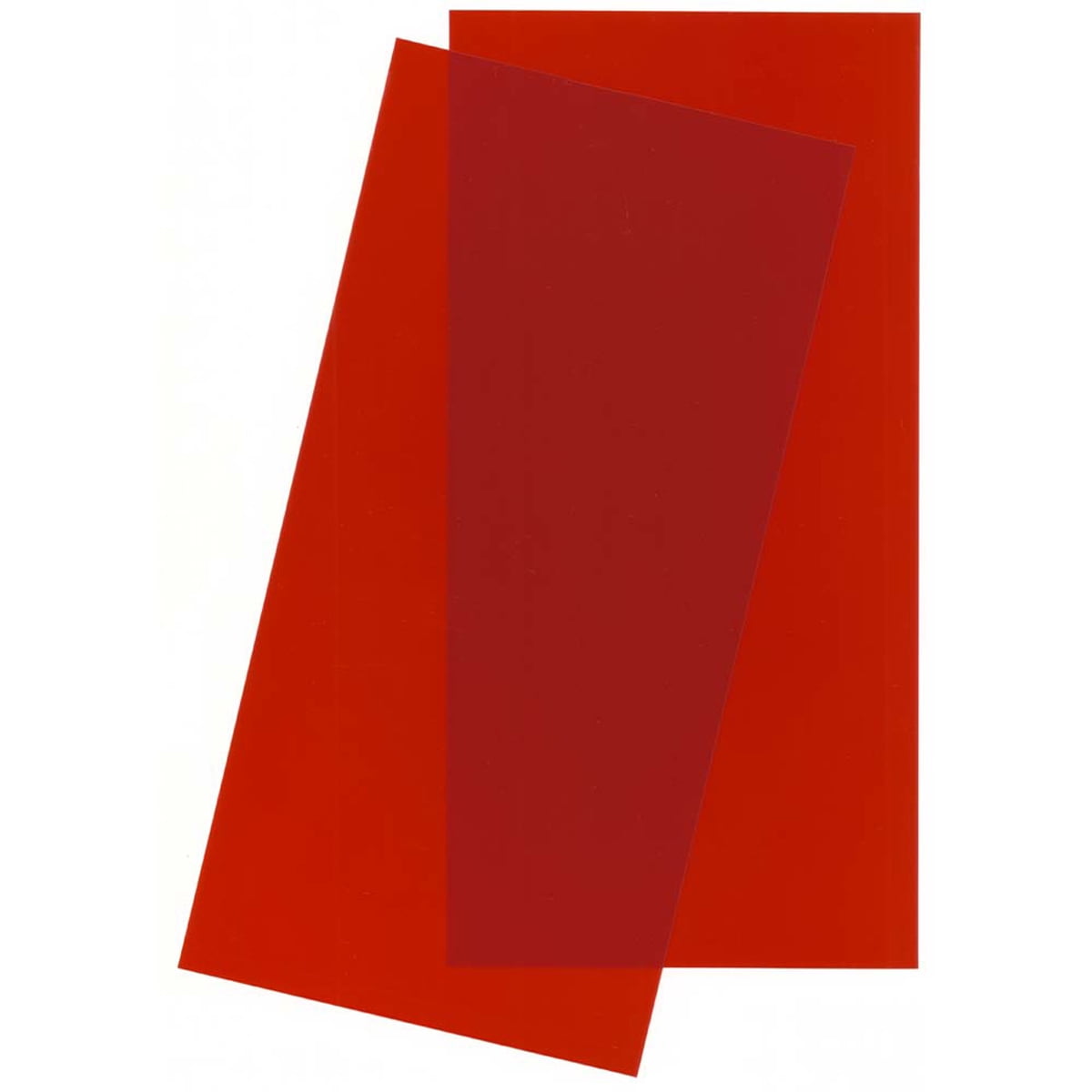 Evergreen Scale Models Red Transparent Sheet 6X12X.010 2 pc EVG9901 ...