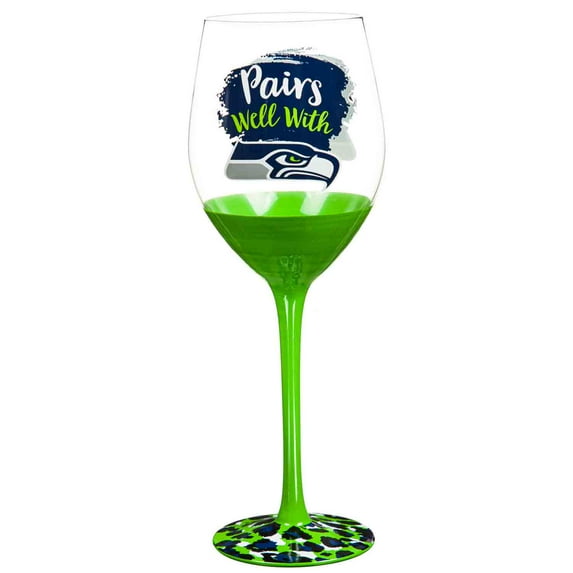 Seattle Seahawks 17oz. Boxed Stemware Wine Glass