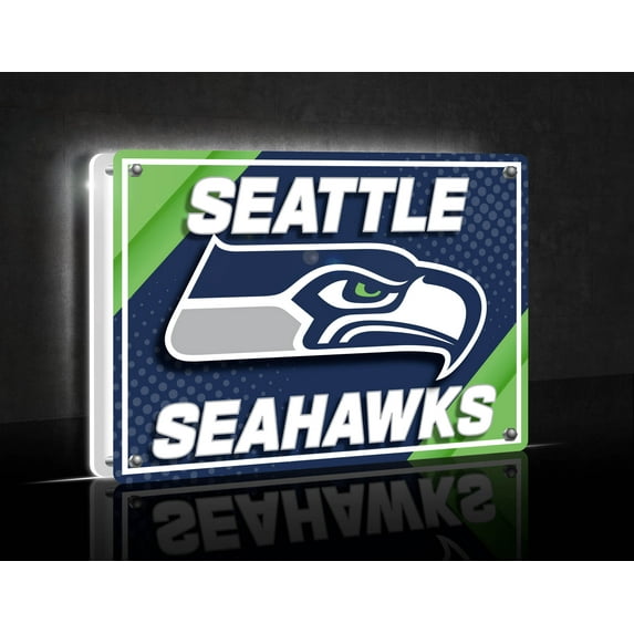 Seattle Seahawks LED Rectangle Tabletop Sign