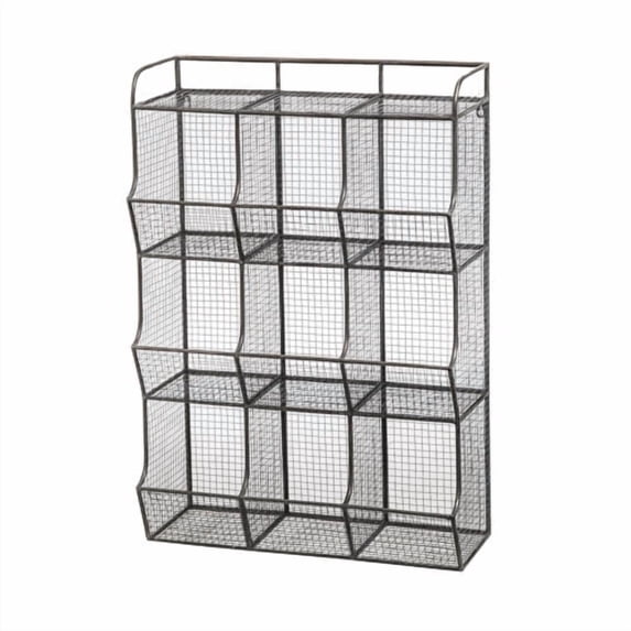 Evergreen Simple Solutions 9 Compartment Wire Mesh Cubical Storage