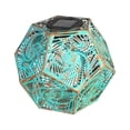 thumbnail image 1 of Solar Color Changing Metal Cut Out Lantern, Small, 1 of 4