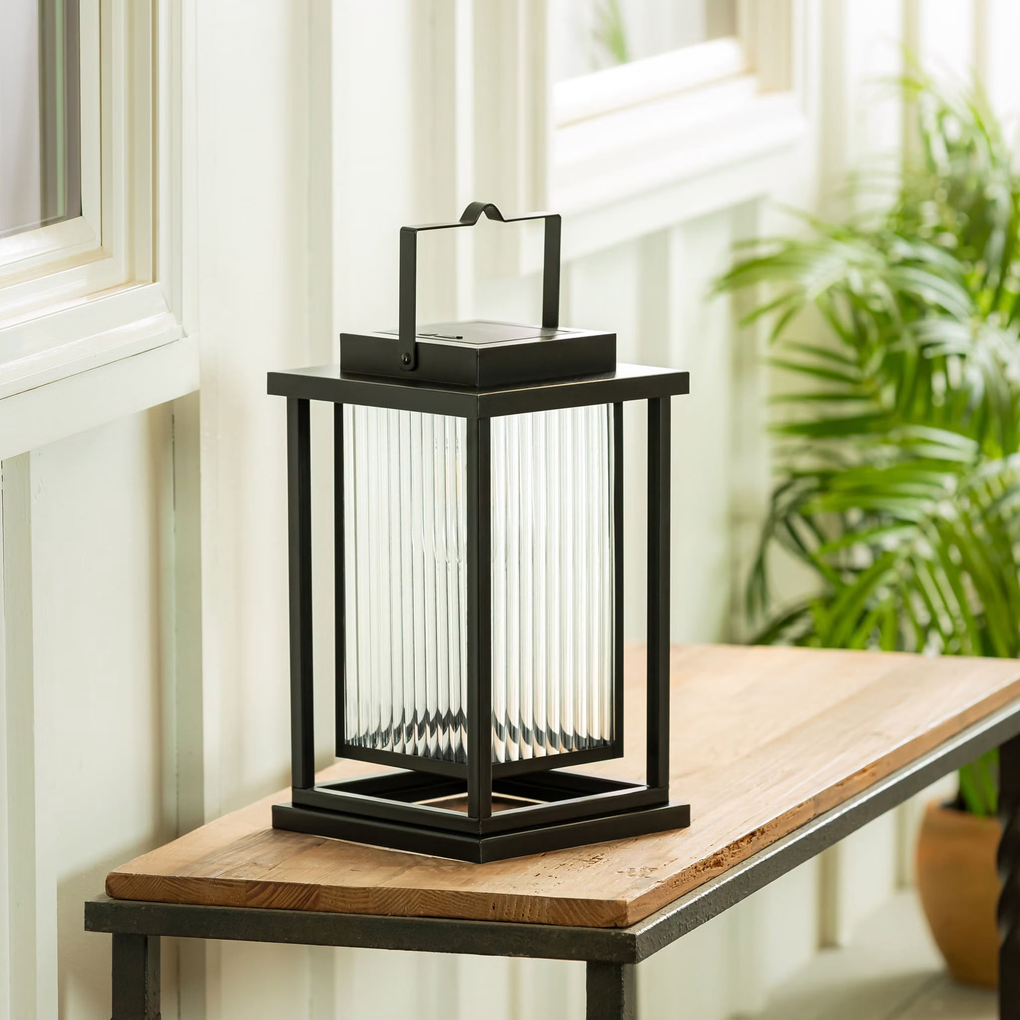 Evergreen Essentials Evergreen Solar LED Reverse Lantern - Walmart.com