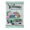 thumbnail image 1 of Evergreen Spring Flower Delivery Applique House Flag 28 x 44 Inches Outdoor Decor for Homes and Gardens, 1 of 1