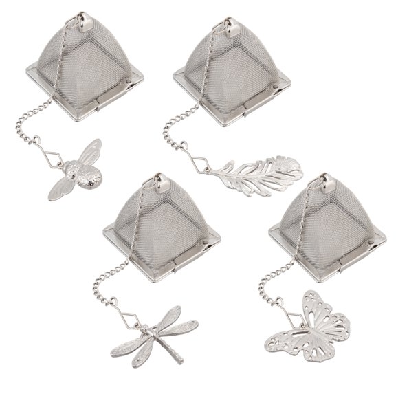 Evergreen Stainless Steel Tea Infuser, 4 assorted