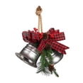 thumbnail image 1 of Statement Galvanized Metal Bells with Holiday Artificials, 1 of 1