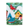 thumbnail image 1 of Evergreen Sub Suede Garden Flag - Winter Birds, 1 of 1