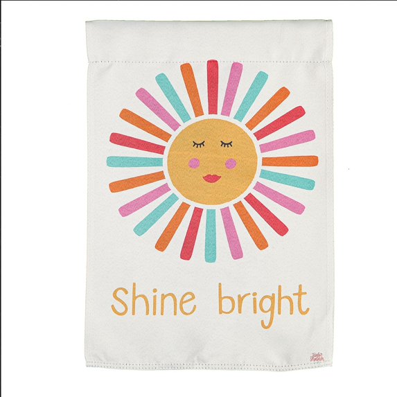 Evergreen Shine Bright Sun Garden Suede Flag 12.5 x 18 Inches Indoor Outdoor Decor
