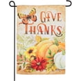 thumbnail image 1 of Evergreen Flag Suede Give Thanks Garden Flag, 1 of 2