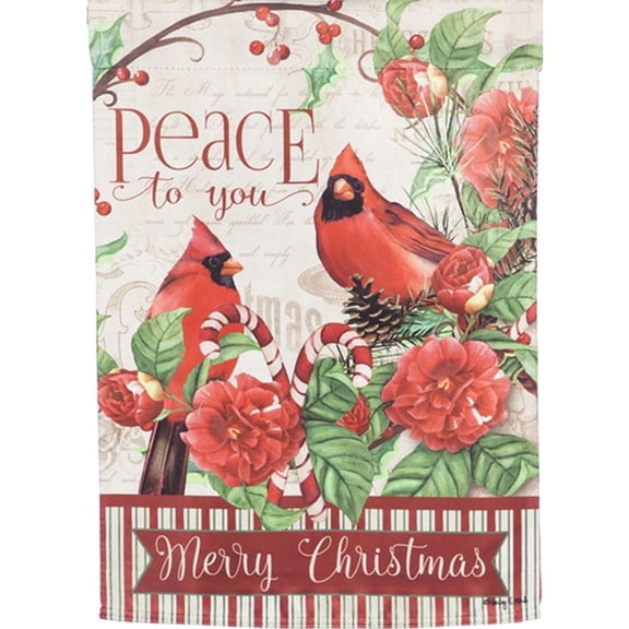 Evergreen Suede Reflections House Flag - Peace to You