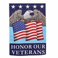 thumbnail image 1 of Evergreen Suede Textured Garden Flag - Honor Our Veterans, 12.5 x 18 inch Double Sided, 1 of 1