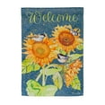 thumbnail image 1 of Evergreen Sunflowers and Birdies Suede Garden Flag 12 x 18 Inches Indoor Outdoor Decor, 1 of 7