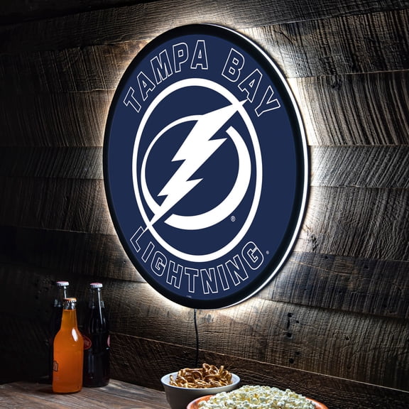 Tampa Bay Lightning LED XL Round Wall D-cor