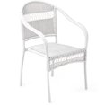 thumbnail image 1 of Evergreen Tangier Wicker Stacking Chair - White, 1 of 1