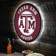 thumbnail image 1 of Texas A&M Aggies LED XL Round Wall D-cor, 1 of 5