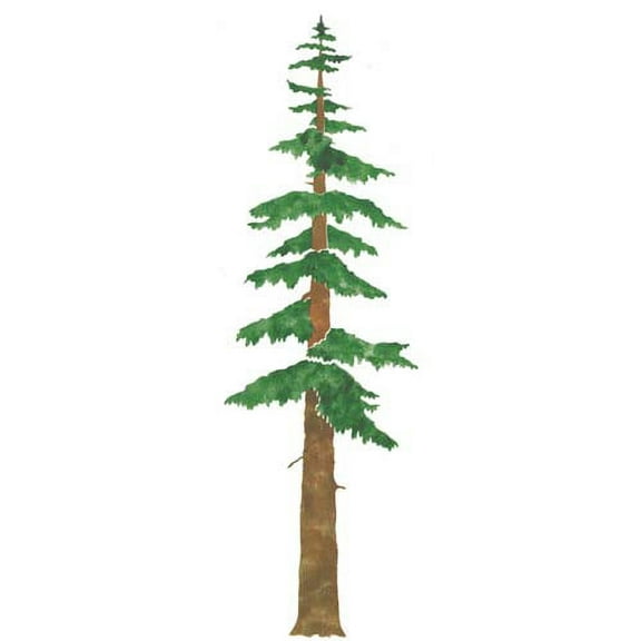 Evergreen Tree Wall Stencil SKU #1228 by Designer Stencils