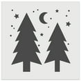 thumbnail image 1 of Evergreen Trees Night Sky DIY Cookie Wall Craft Stencil - 7.0 Inch, 1 of 5