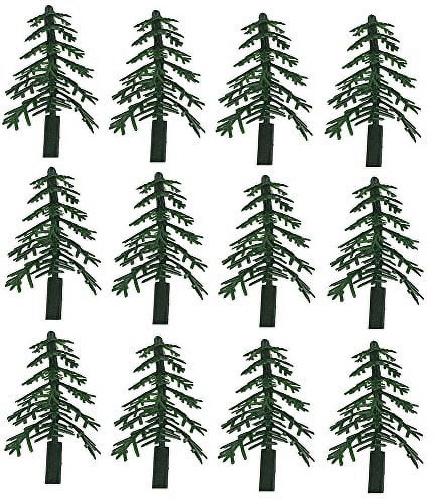 Evergreen Trees for Cake and Cupcake Decorating (12Pack)