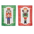 thumbnail image 1 of Evergreen Trio Nutcracker Reversible Suede Garden Flag 12 x 18 Inches Indoor Outdoor Decor, 1 of 7