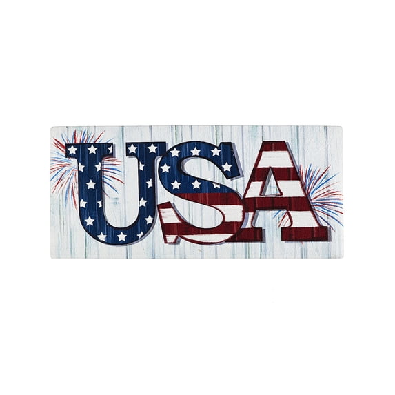 Evergreen USA Fireworks Sassafras Indoor Outdoor Switch Doormat 1'10"x10" Multicolored