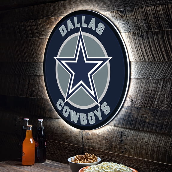 Evergreen Dallas Cowboys LED Lighted Sign Clear