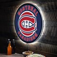 thumbnail image 1 of Montreal Canadiens LED XL Round Wall D-cor, 1 of 5