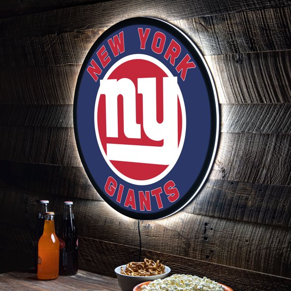 New York Giants LED XL Round Wall D-cor