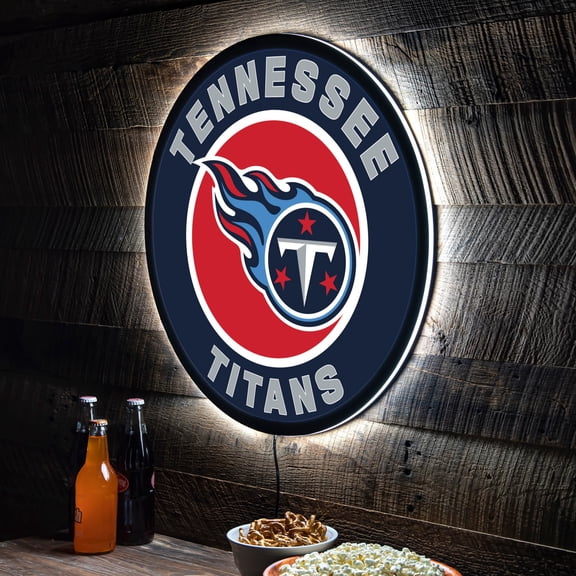Tennessee Titans LED XL Round Wall D-cor
