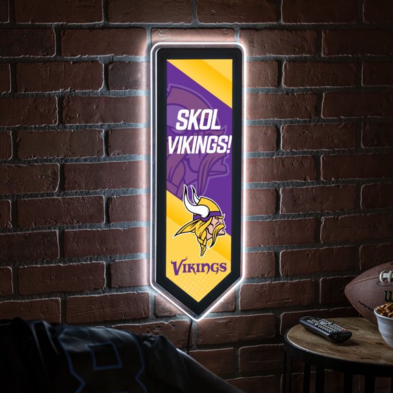Minnesota Vikings LED Wall Pennant