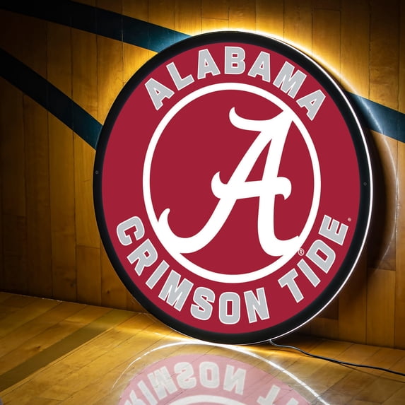 Alabama Crimson Tide LED XL Round Wall D-cor