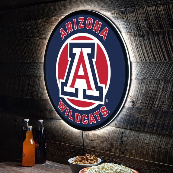 Arizona Wildcats LED XL Round Wall D-cor