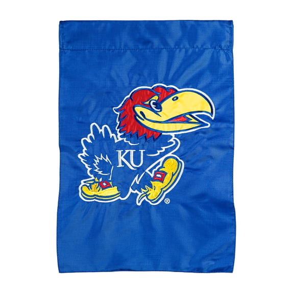Kansas Jayhawks 12.5" x 18" Double-Sided Garden Flag