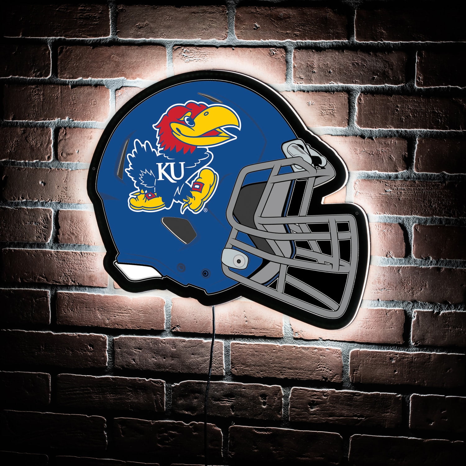 Kansas Jayhawks LED Wall Helmet - Walmart.com