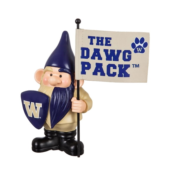 Washington Huskies Flag Holder Gnome