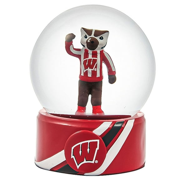 Wisconsin Badgers 100mm Mascot Glass Water Globe