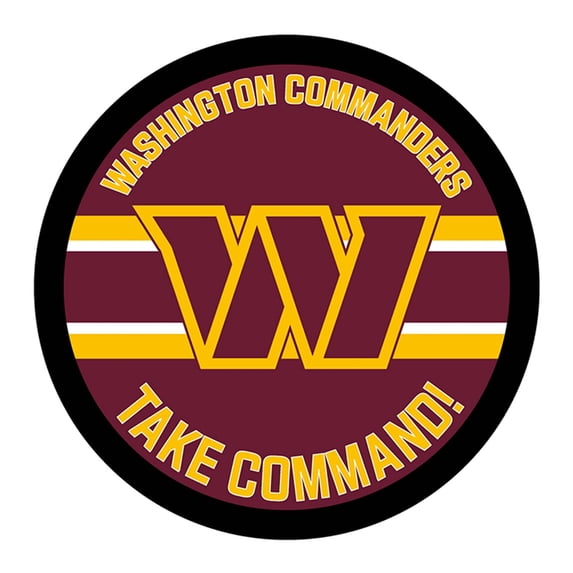 Washington Commanders 15" Round LED Lit Wall Sign