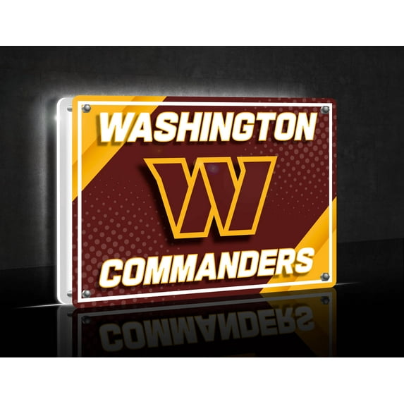 Washington Commanders LED Rectangle Tabletop Sign