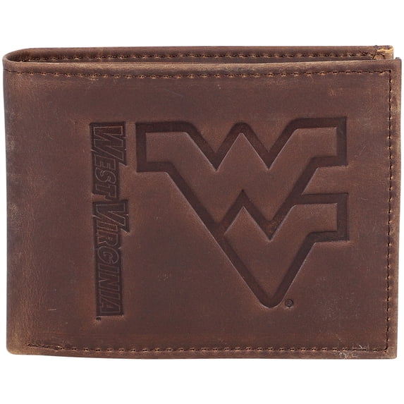 Evergreen West Virginia University Crazy Horse Collection Bi-Fold Wallet