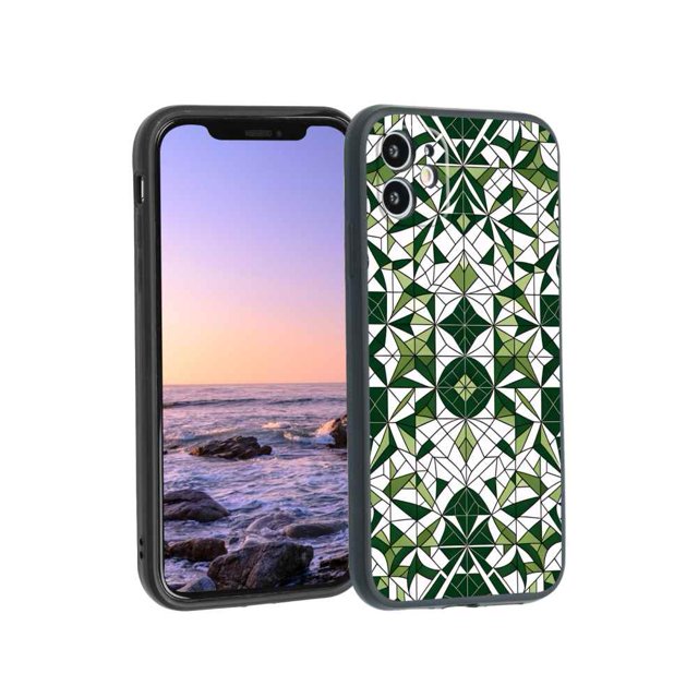 Evergreengeometricmosaics4 phone case for iPhone 11 for Women Men