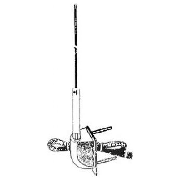 Everhardt SNGP4SM 4ss No Ground Side Body Mt Cb Antenna -White