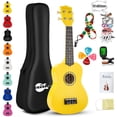thumbnail image 1 of Everjoys 21 Inch Soprano Ukulele Beginner Kit w/ Free Online Lesson, Gig Bag, Strap, Digital Tuner,String, Pick, Polishing Cloth, 1 of 1